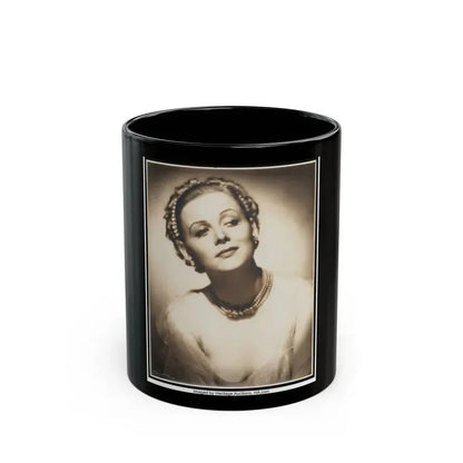 Gloria Stuart #11 (Vintage Female Icon) Black Coffee Mug 11oz - Go Mug Yourself