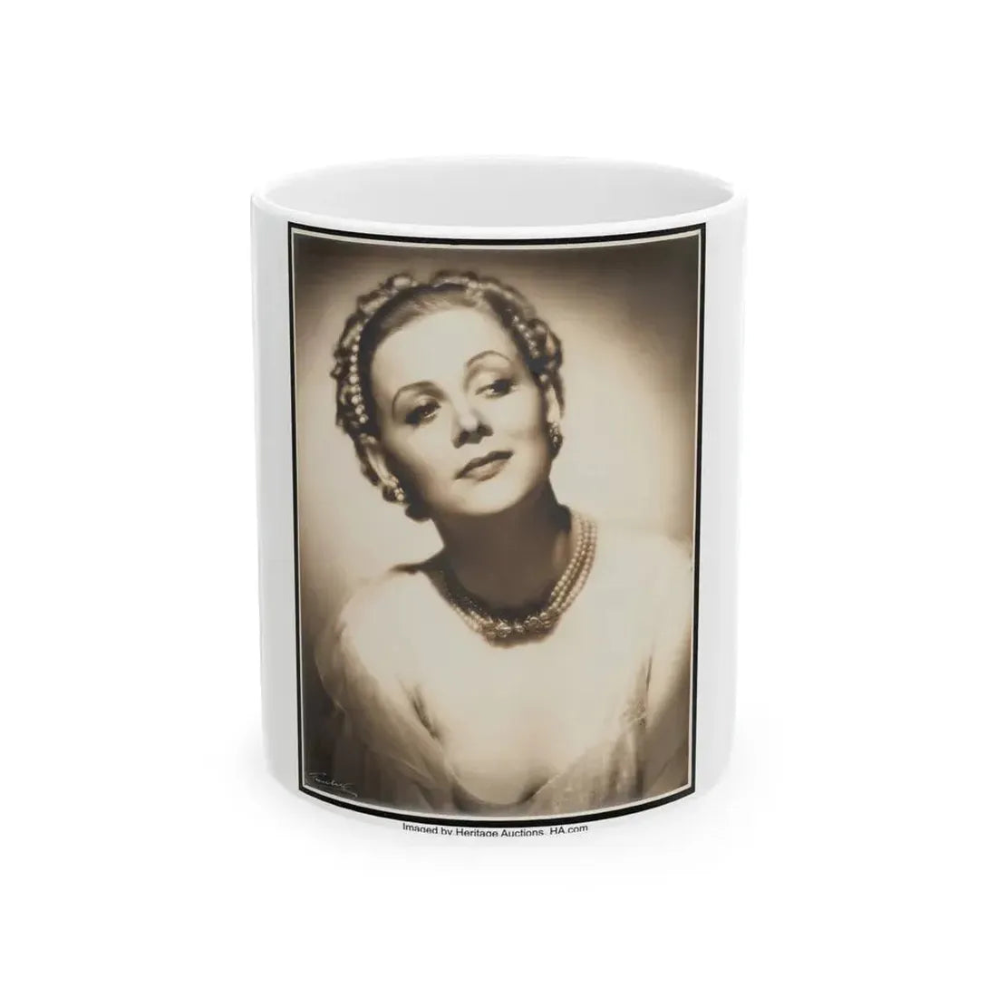 Gloria Stuart #11 (Vintage Female Icon) White Coffee Mug 11oz - Go Mug Yourself