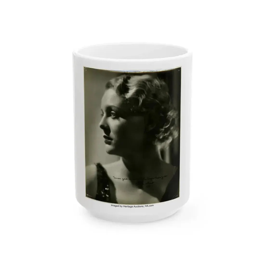 Gloria Stuart #12 (Vintage Female Icon) White Coffee Mug 15oz - Go Mug Yourself