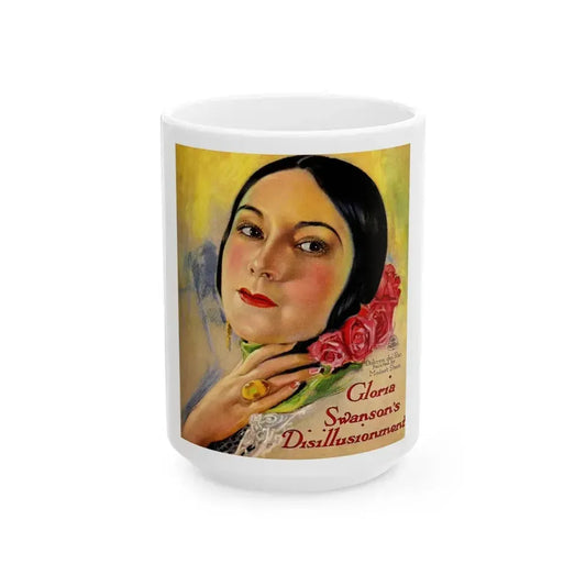 Gloria Swanson's Disillusionment - White Coffee Mug 15oz - Go Mug Yourself