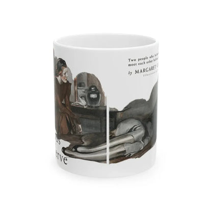 Glorious Nerve (1), Redbook, January 1938 - White Coffee Mug 11oz - Go Mug Yourself