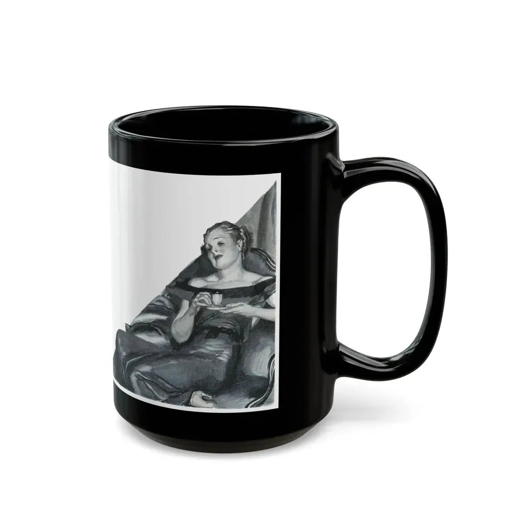 Glorious Nerve (2), Redbook, January 1938 - Black Coffee Mug - Go Mug Yourself