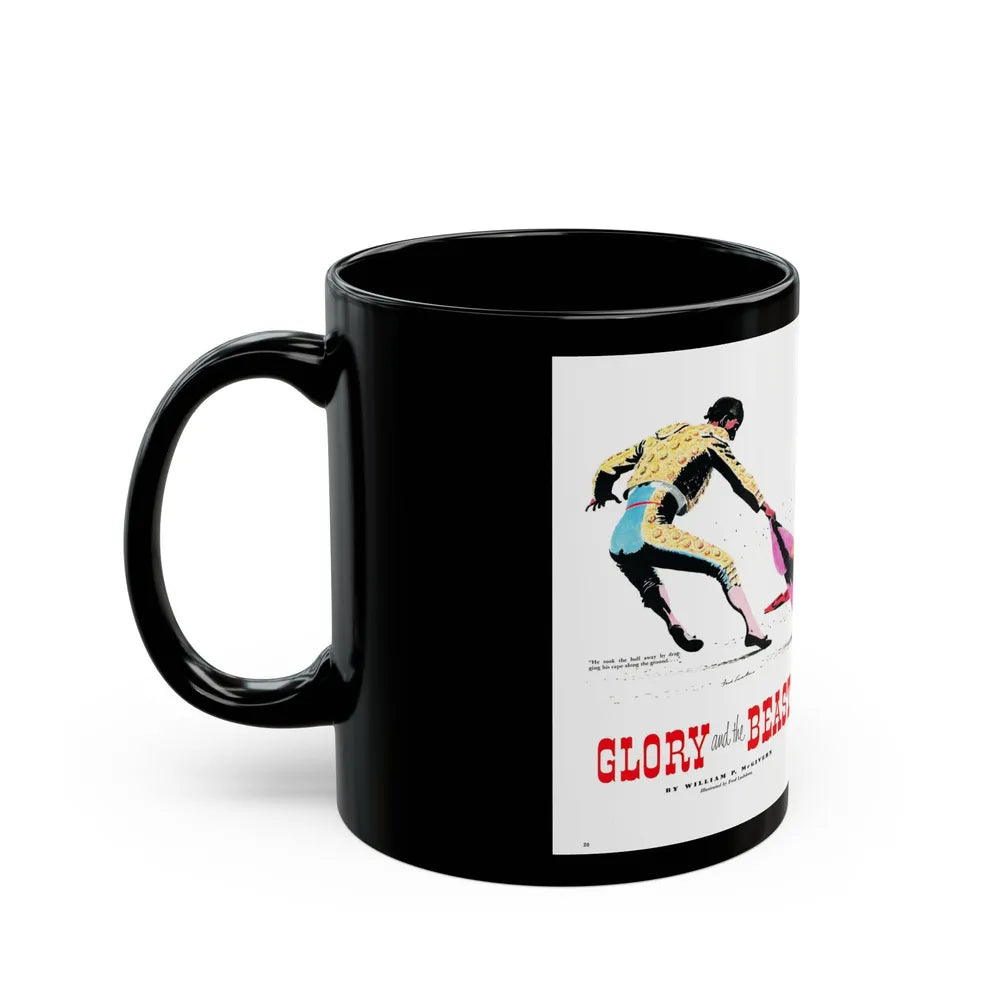 Glory and the Beast, True Magazine, August 1952 - Black Coffee Mug-Go Mug Yourself