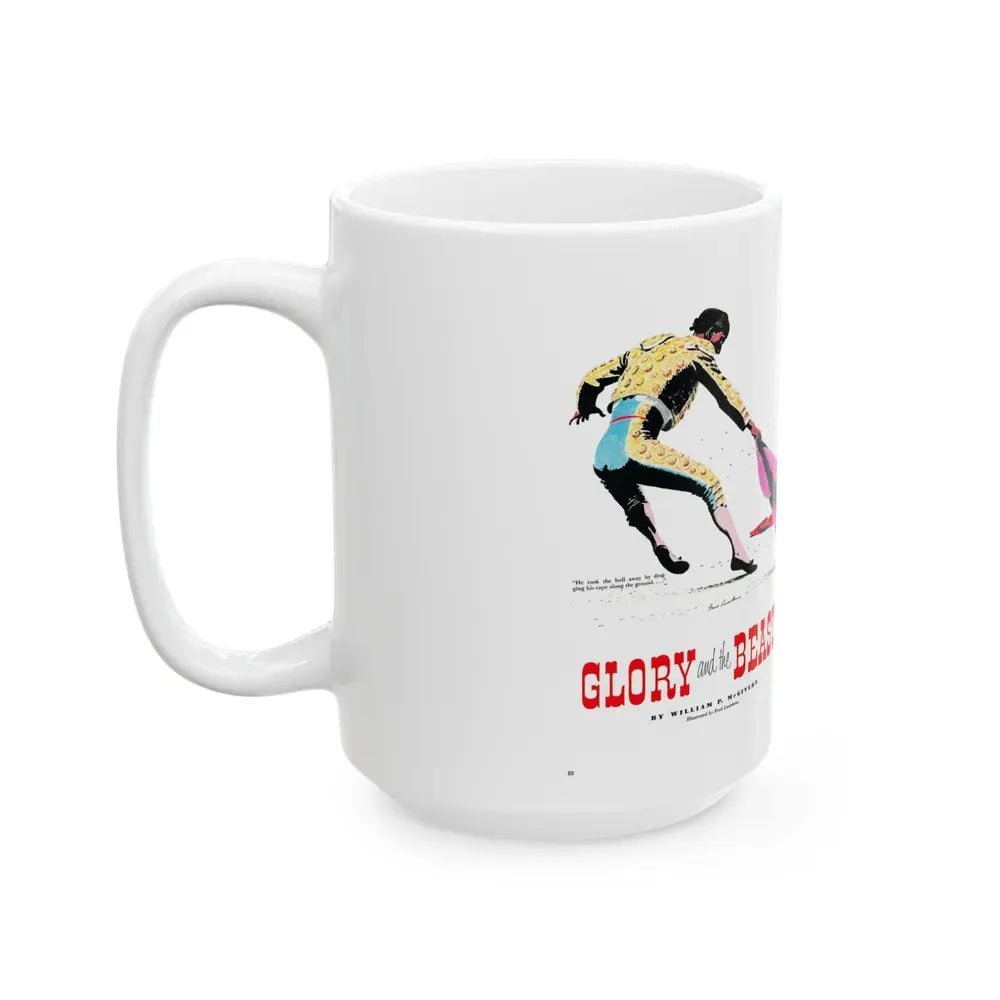 Glory and the Beast, True Magazine, August 1952 - White Coffee Mug - Go Mug Yourself