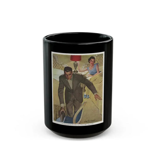 Go ahead and drop the oher one... The Saturday Evening Post illustration - Black Coffee Mug 15oz - Go Mug Yourself