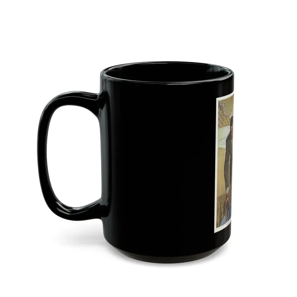 Go ahead and drop the oher one... The Saturday Evening Post illustration - Black Coffee Mug - Go Mug Yourself