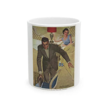 Go ahead and drop the oher one... The Saturday Evening Post illustration - White Coffee Mug 11oz - Go Mug Yourself