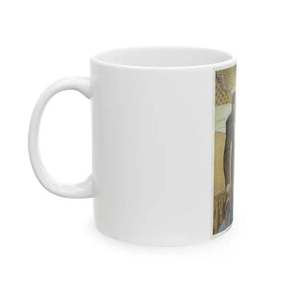 Go ahead and drop the oher one... The Saturday Evening Post illustration - White Coffee Mug - Go Mug Yourself