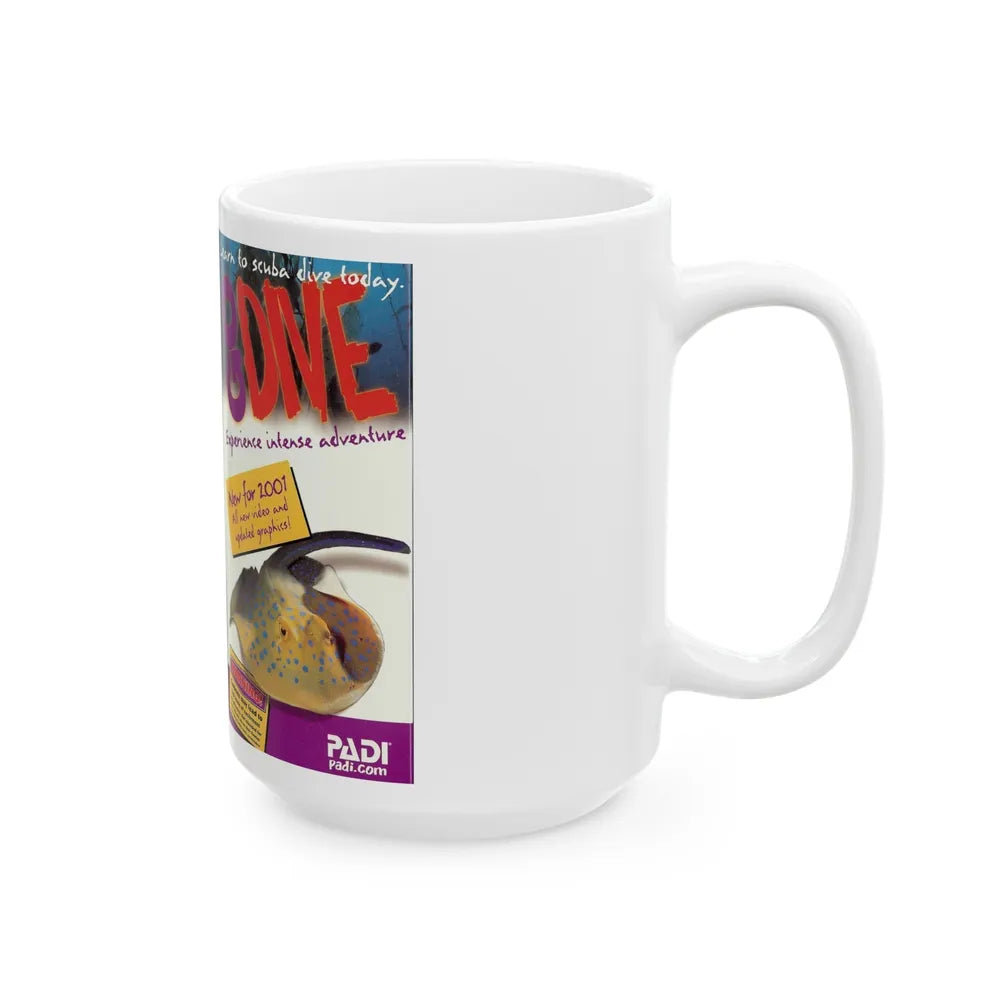 GO DIVE (VHS COVER) - White Coffee Mug-Go Mug Yourself