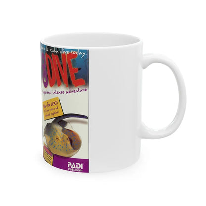 GO DIVE (VHS COVER) - White Coffee Mug-Go Mug Yourself