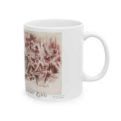 Go East, Young man (1), Nashs Pall Mall magazine, July 1931 - White Coffee Mug-Go Mug Yourself