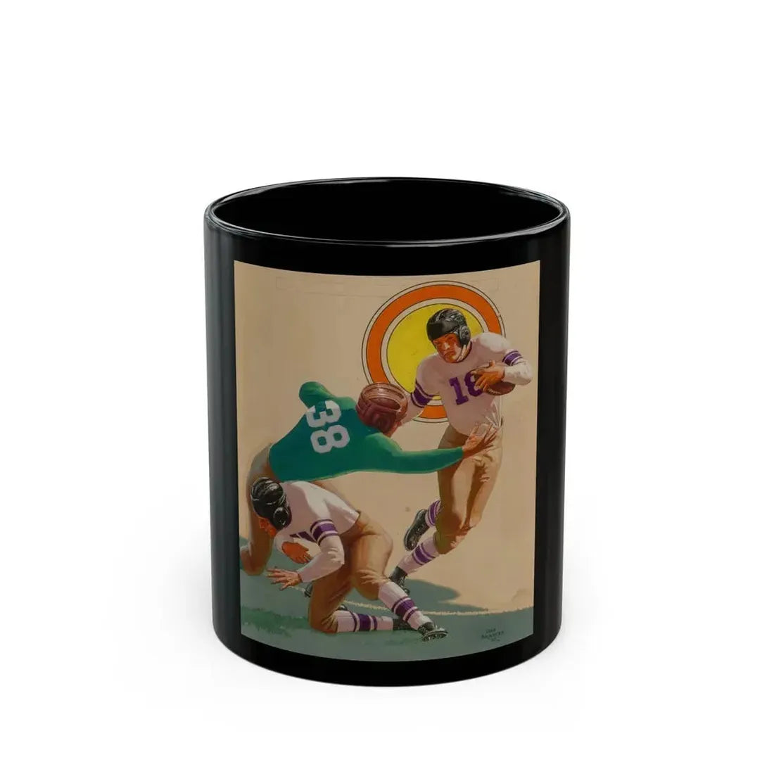 Go Northwestern Go! Street & Smith's Sport Story Magazine Cover, November 2, 1937 - Black Coffee Mug 11oz - Go Mug Yourself
