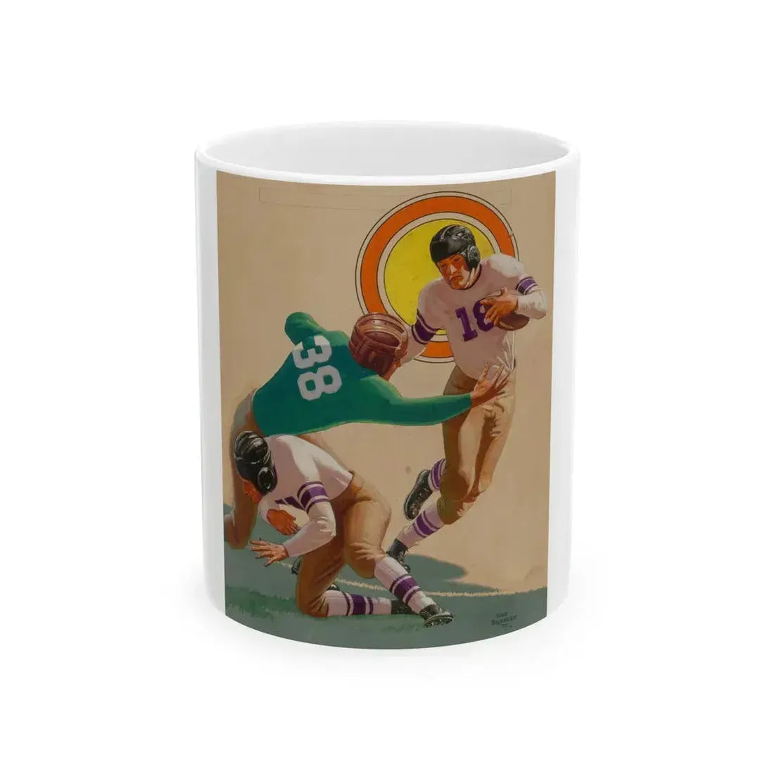 Go Northwestern Go! Street & Smith's Sport Story Magazine Cover, November 2, 1937 - White Coffee Mug 11oz - Go Mug Yourself