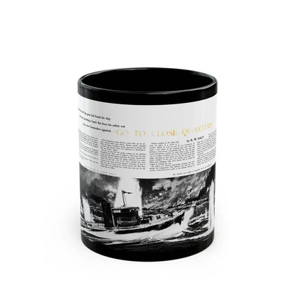 Go To Closer Quarters (1), Adventure, April 1953 - Black Coffee Mug-11oz-Go Mug Yourself