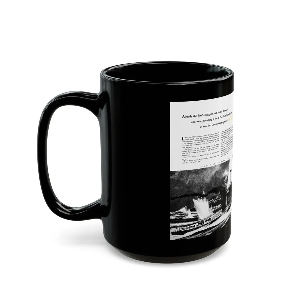 Go To Closer Quarters (1), Adventure, April 1953 - Black Coffee Mug-Go Mug Yourself