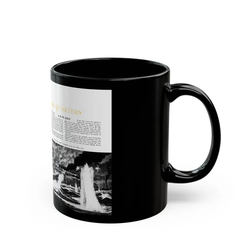 Go To Closer Quarters (1), Adventure, April 1953 - Black Coffee Mug-Go Mug Yourself