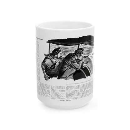 Go To Closer Quarters (2), Adventure, April 1953 - White Coffee Mug-15oz-Go Mug Yourself