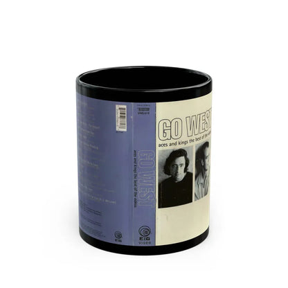 GO WEST ACES AND KINGS THE BEST OF THE VIDEOS (VHS COVER) - Black Coffee Mug 11oz - Go Mug Yourself