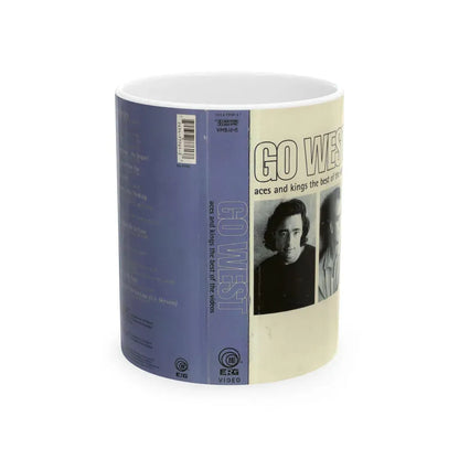 GO WEST ACES AND KINGS THE BEST OF THE VIDEOS (VHS COVER) - White Coffee Mug 11oz - Go Mug Yourself