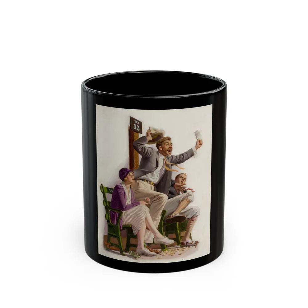 Go Yankees, Liberty magazine cover, August 7, 1926 - Black Coffee Mug-11oz-Go Mug Yourself