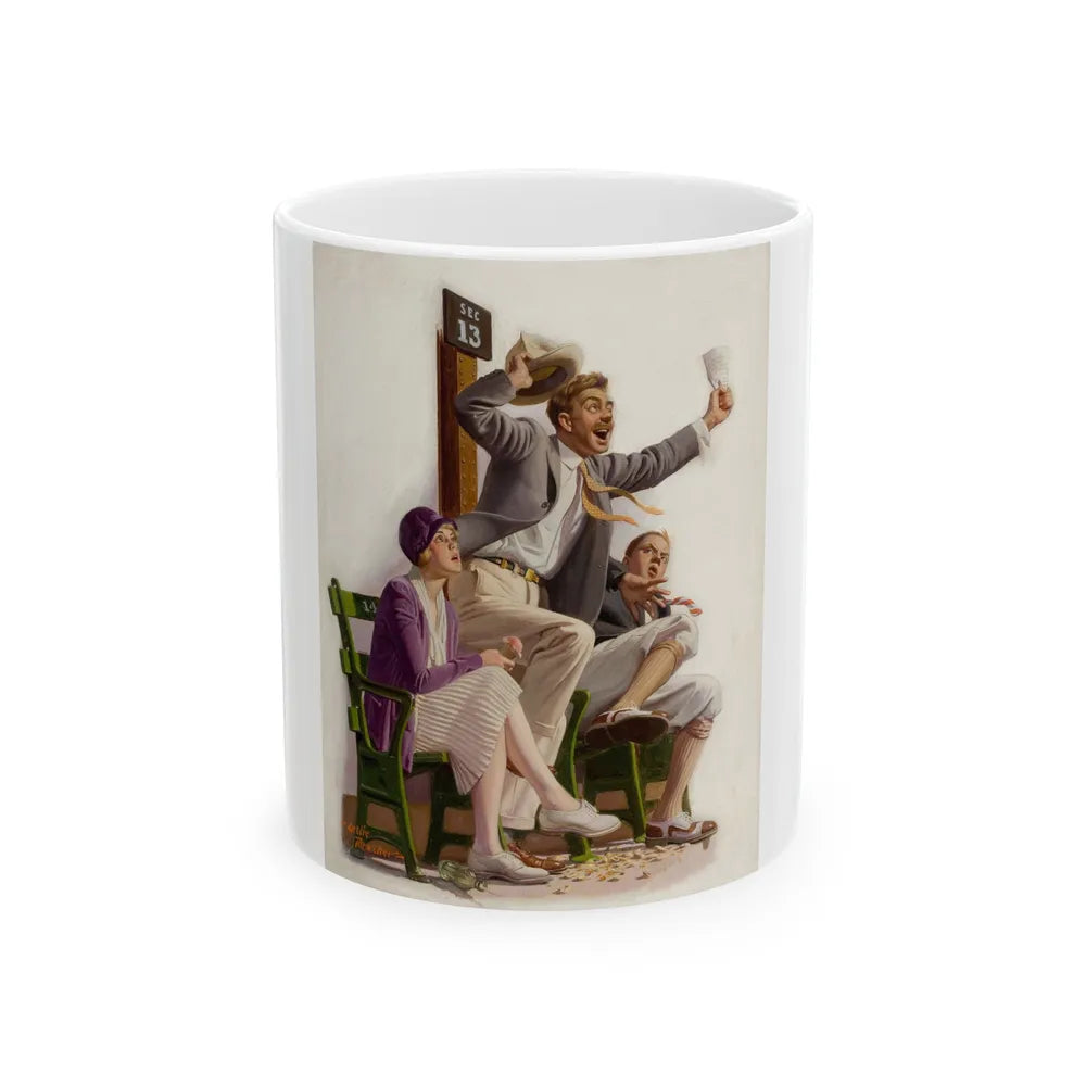 Go Yankees, Liberty magazine cover, August 7, 1926 - White Coffee Mug-11oz-Go Mug Yourself