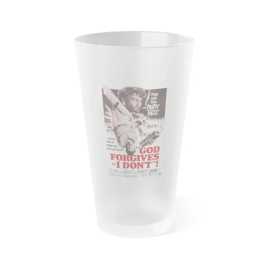 GOD FORGIVES, I DON'T! 1967 Movie Poster - Frosted Pint Glass 16oz Default Title - Go Mug Yourself