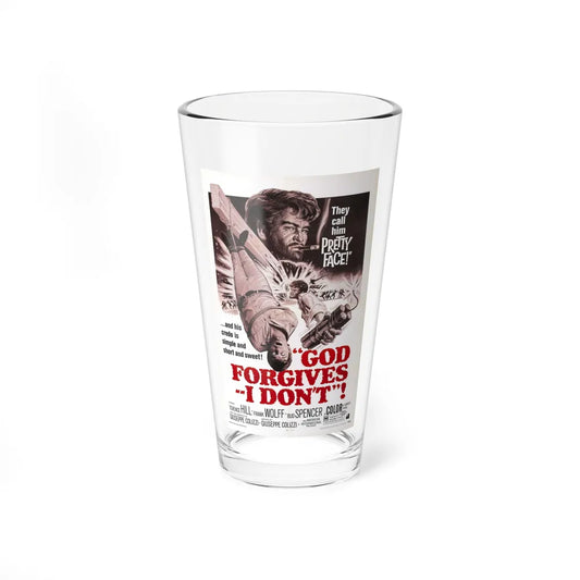 GOD FORGIVES, I DON'T! 1967 Movie Poster - Pint Glass 16oz-16oz-Go Mug Yourself