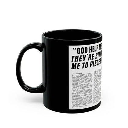 God Help Me They'Re Biting Me To Pieces, Man's Life, June 1971 - Black Coffee Mug - Go Mug Yourself