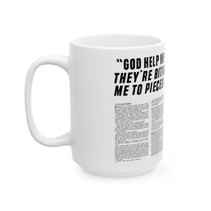 God Help Me They'Re Biting Me To Pieces, Man's Life, June 1971 - White Coffee Mug - Go Mug Yourself
