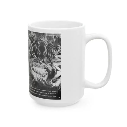 God Help Me They'Re Biting Me To Pieces, Man's Life, June 1971 - White Coffee Mug - Go Mug Yourself