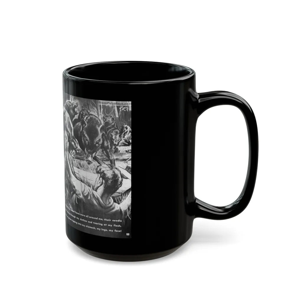 God Help Me They'Re Biting Me To Pieces, Man's Life, June 1971 - Black Coffee Mug-Go Mug Yourself