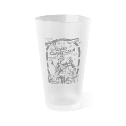 GOD'S BLOODY ACRE + TRUCK STOP WOMEN + HOT SUMMER IN BAREFOOT COUNTY 1974 Movie Poster - Frosted Pint Glass 16oz Default Title - Go Mug Yourself