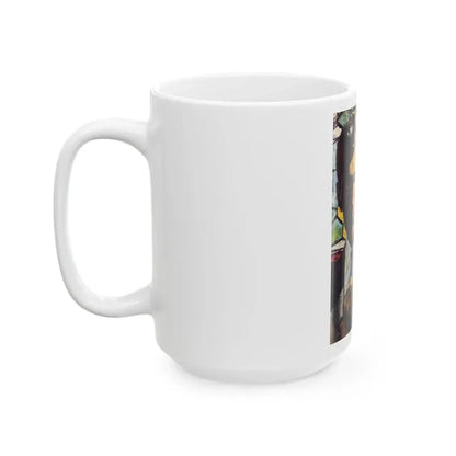 God's Sergeant, Redbook, October 1954 - White Coffee Mug - Go Mug Yourself