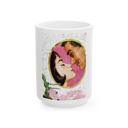 Goddess of Harmony, Redbook, December 1959 - White Coffee Mug 15oz - Go Mug Yourself