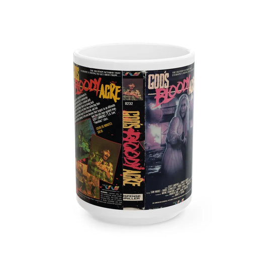 GODS BLOODY ACRE (VHS COVER) - White Coffee Mug-15oz-Go Mug Yourself