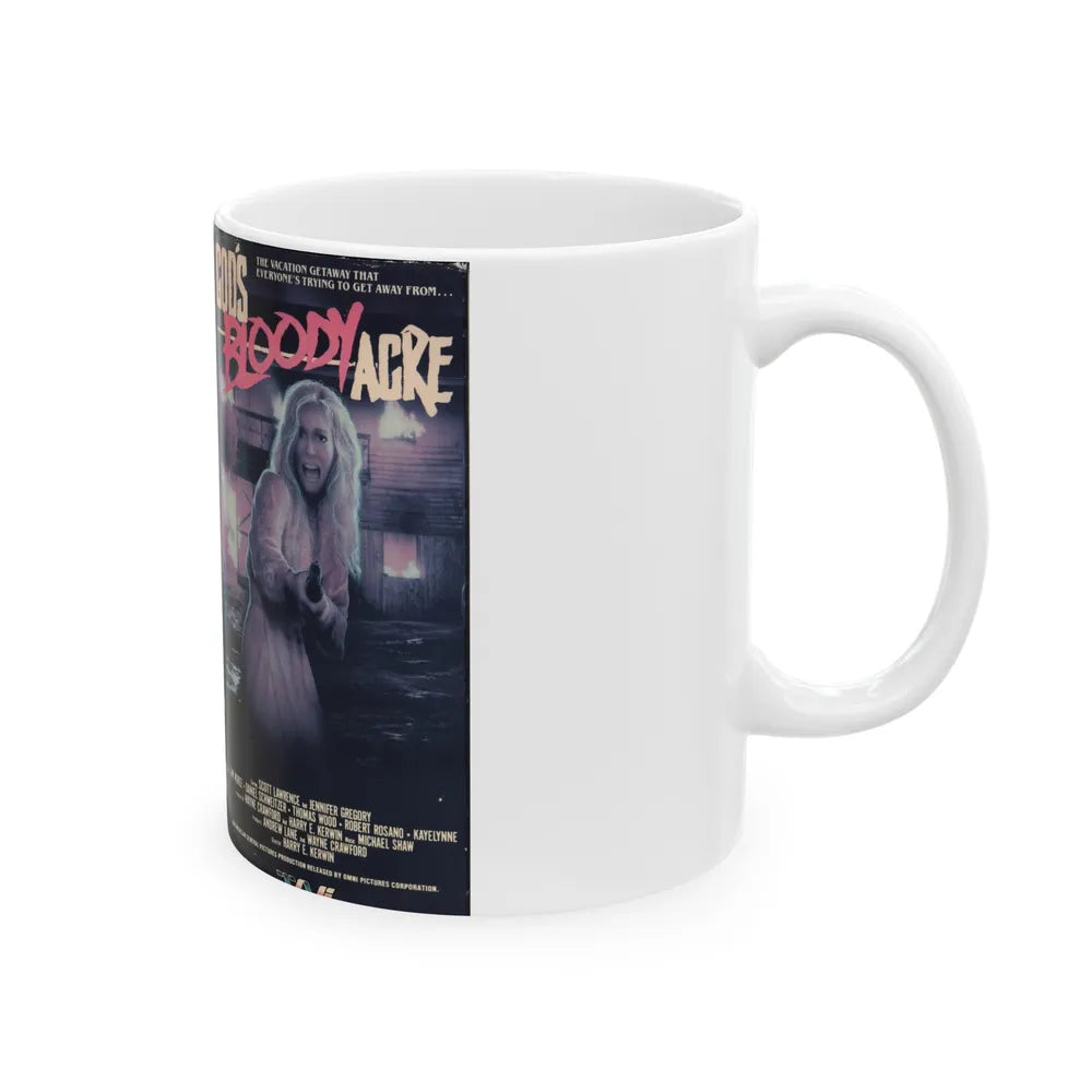 GODS BLOODY ACRE (VHS COVER) - White Coffee Mug-Go Mug Yourself