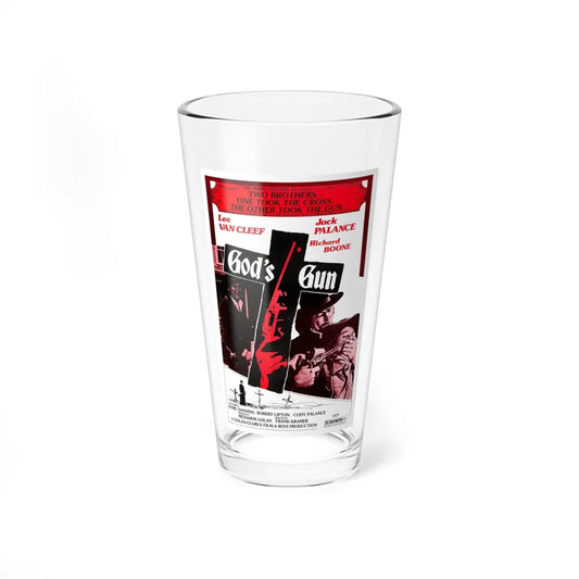 GOD'S GUN 1975 Movie Poster - Pint Glass 16oz-16oz-Go Mug Yourself