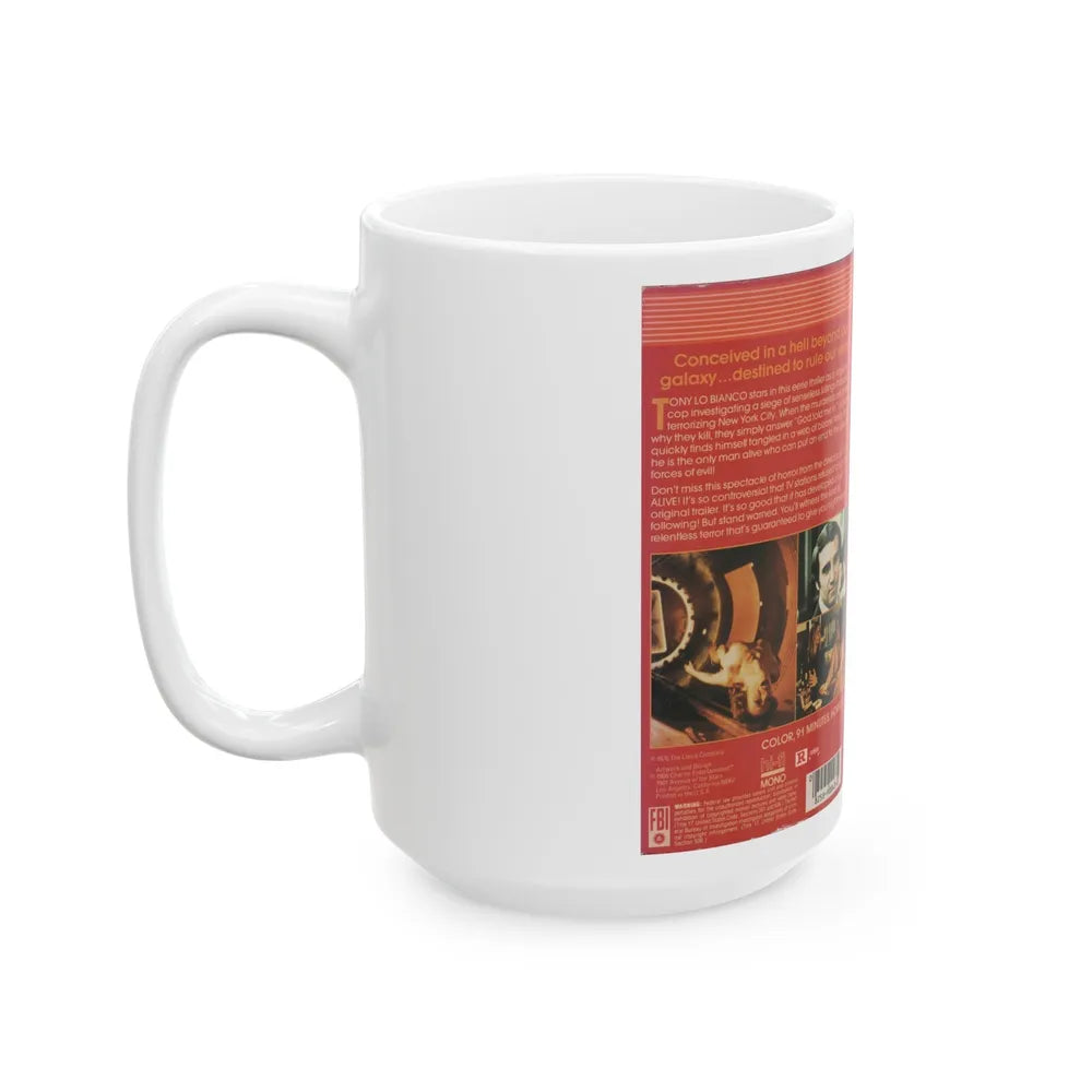 GOD=TOLD ME TO (VHS COVER) - White Coffee Mug-Go Mug Yourself