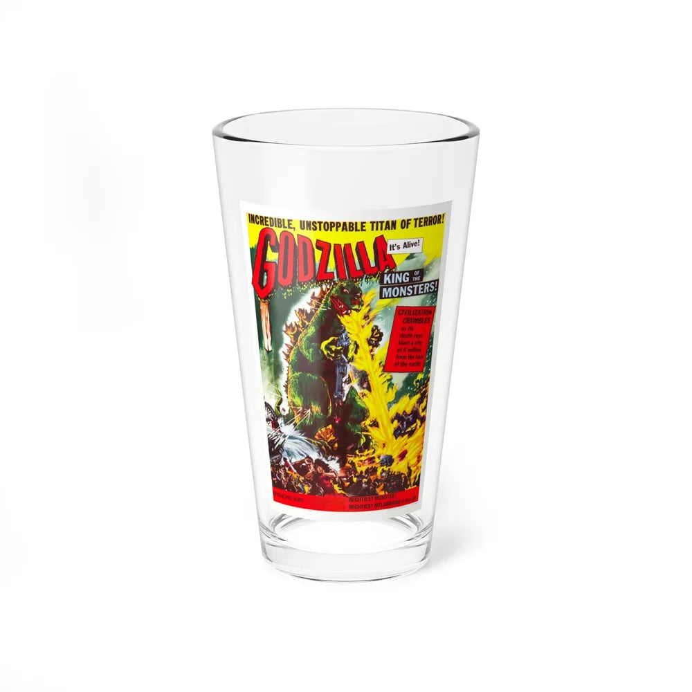 GODZILLA 1954 Movie Poster - Pint Glass 16oz-16oz-Go Mug Yourself