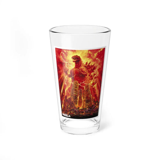 GODZILLA 1984 Movie Poster - Pint Glass 16oz-16oz-Go Mug Yourself