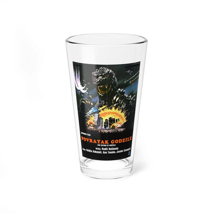 GODZILLA 1985 (2) Movie Poster - Pint Glass 16oz-16oz-Go Mug Yourself