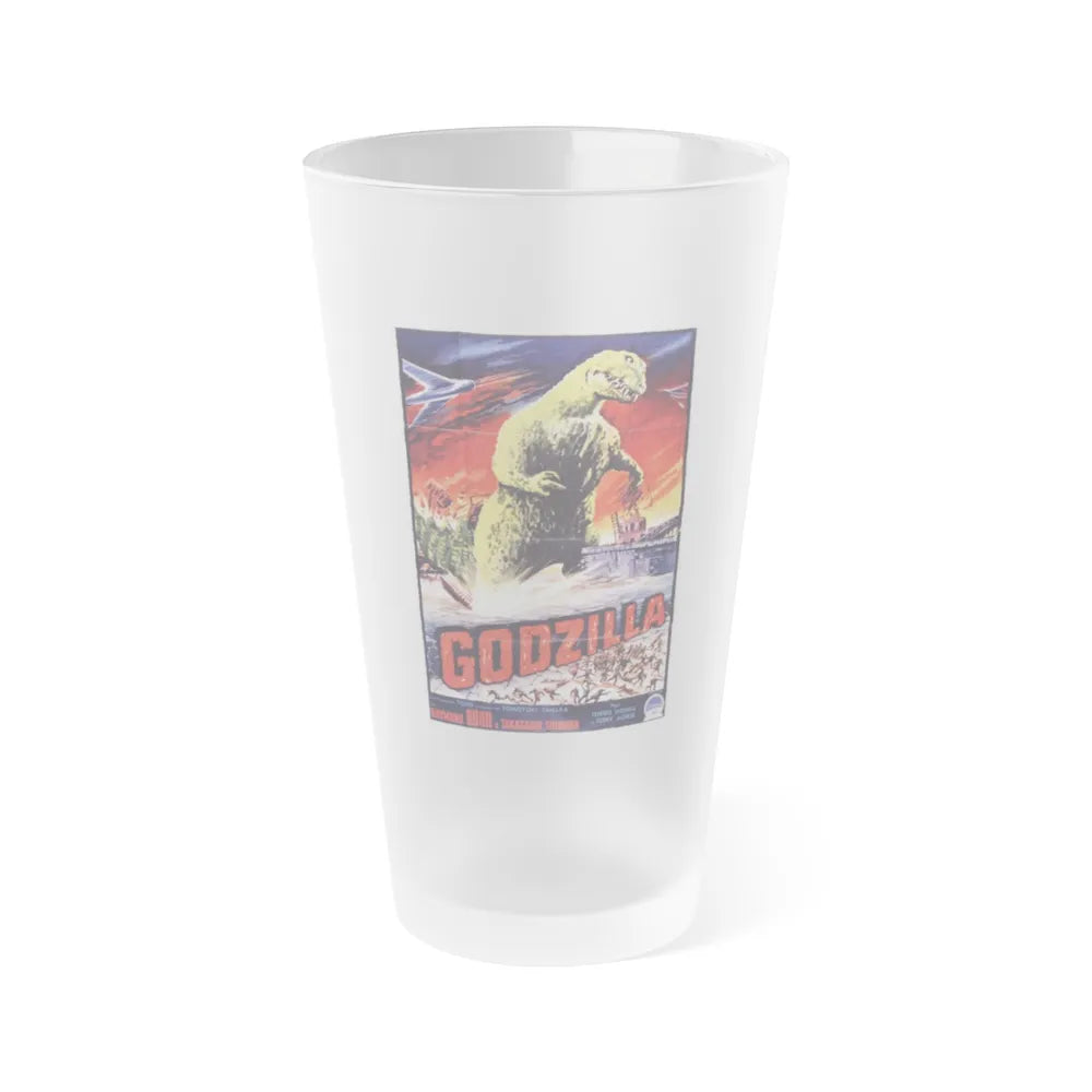 GODZILLA (2) 1954 Movie Poster - Frosted Pint Glass 16oz-Go Mug Yourself