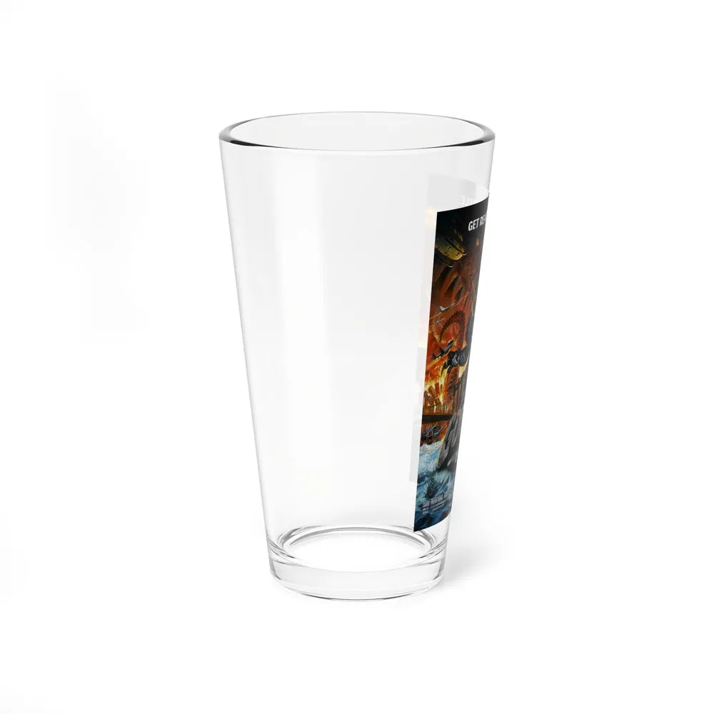 GODZILLA 2000 1999 Movie Poster - Pint Glass 16oz-Go Mug Yourself