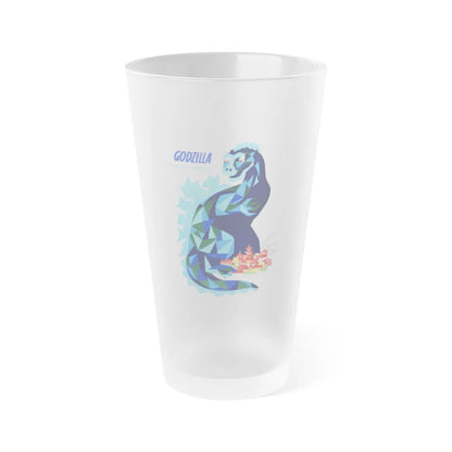 GODZILLA (3) 1954 Movie Poster - Frosted Pint Glass 16oz-Go Mug Yourself