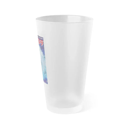 GODZILLA AGAINST MOTHRA 1964 Movie Poster - Frosted Pint Glass 16oz - Go Mug Yourself