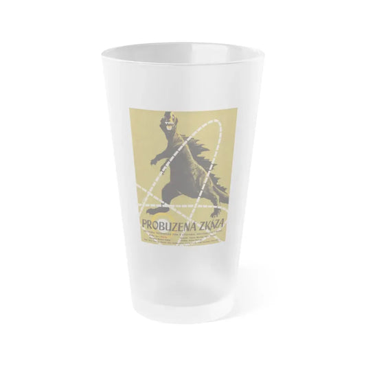 GODZILLA (CHECH) 1954 Movie Poster - Frosted Pint Glass 16oz Default Title - Go Mug Yourself