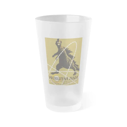 GODZILLA (CHECH) 1954 Movie Poster - Frosted Pint Glass 16oz Default Title - Go Mug Yourself