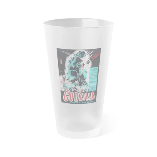 GODZILLA (FRENCH) 1954 Movie Poster - Frosted Pint Glass 16oz Default Title - Go Mug Yourself