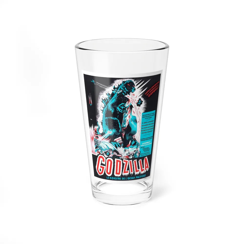 GODZILLA (FRENCH) 1954 Movie Poster - Pint Glass 16oz-16oz-Go Mug Yourself