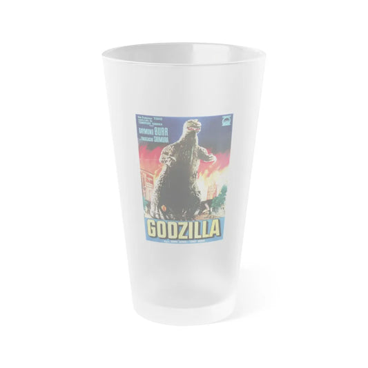 GODZILLA (ITALIAN) 1954 Movie Poster - Frosted Pint Glass 16oz-Go Mug Yourself